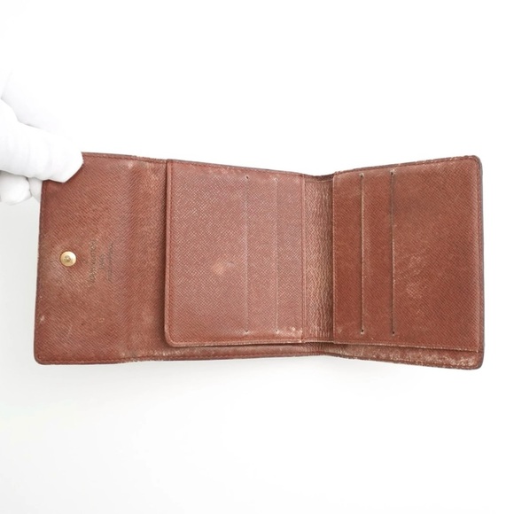 Authentic Louis Vuitton LV Classic Monogram Flowers Canvas Envelop Sarah Wallet - Picture 4 of 12